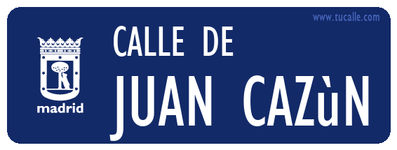 cartel_de_calle-de-Juan cazùn_en_madrid
